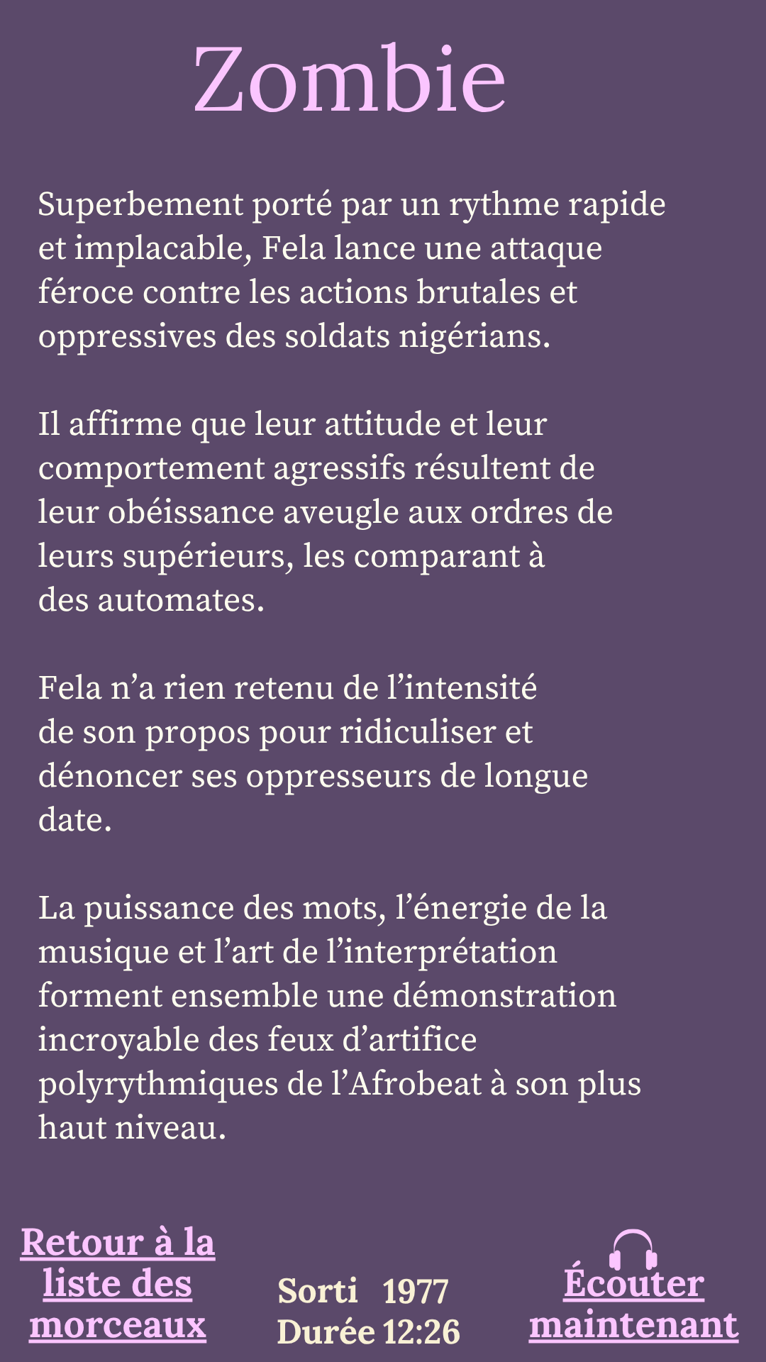 FELA KUTI: 100 CHANSONS, 100 MESSAGES — Édition eBook