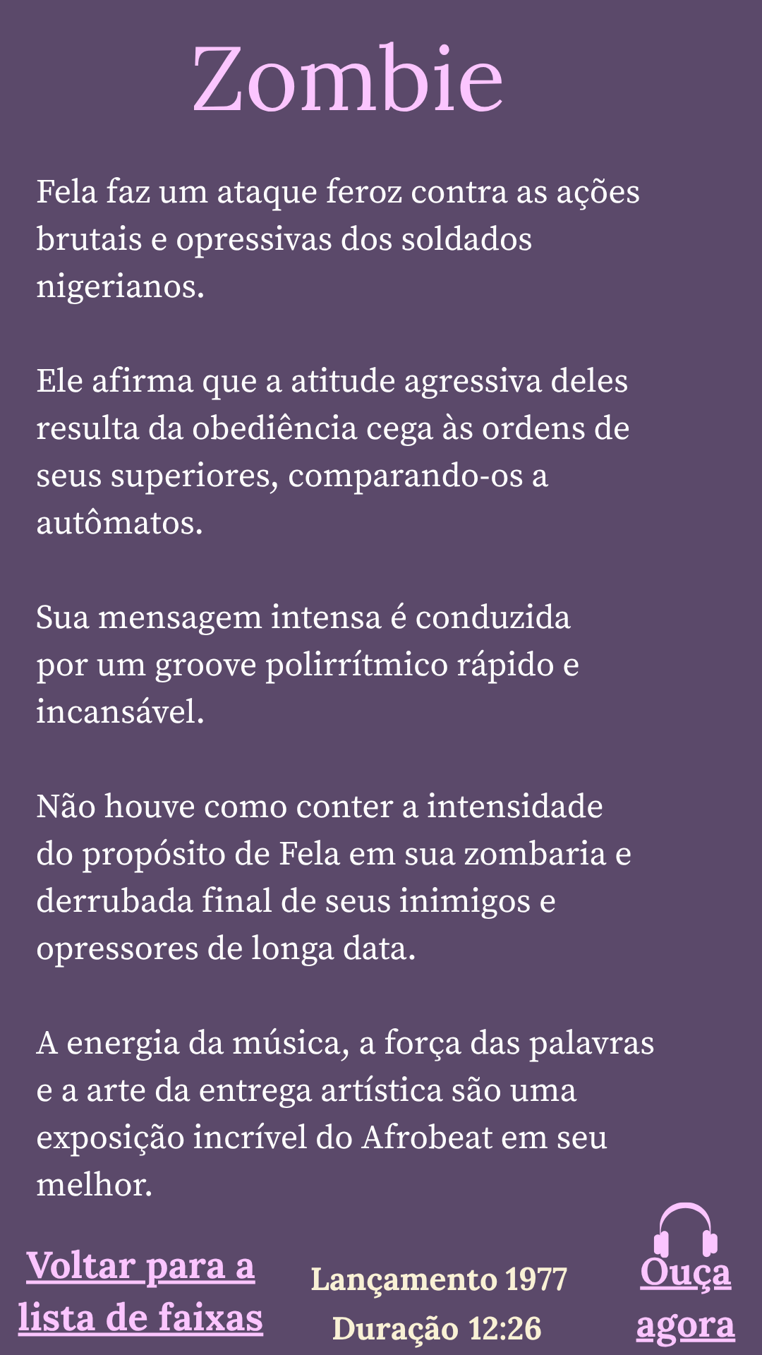 FELA KUTI - 100 CANÇÕES 100 MENSAGENS - Edição Ebook