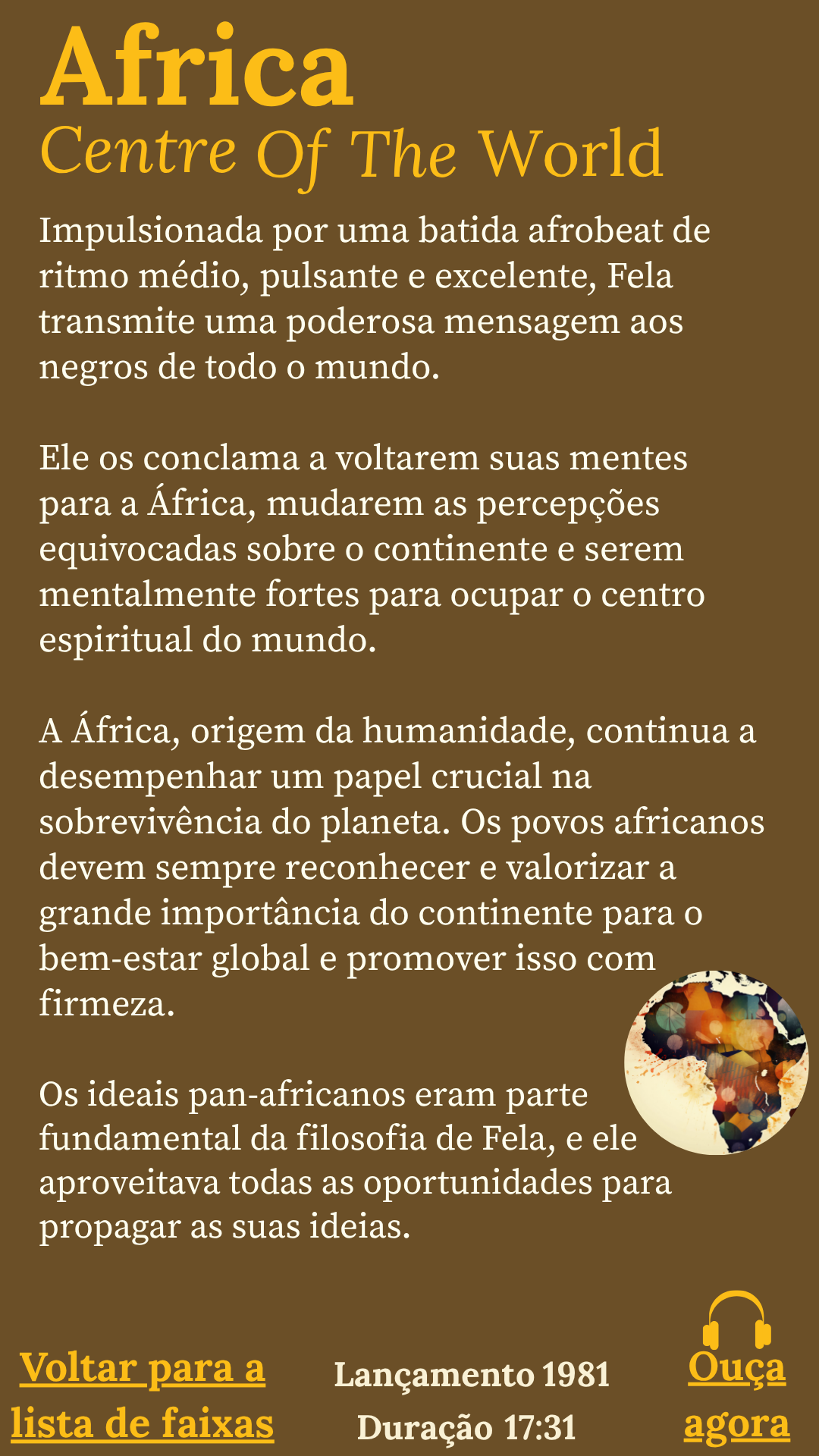 FELA KUTI - 100 CANÇÕES 100 MENSAGENS - Edição Ebook