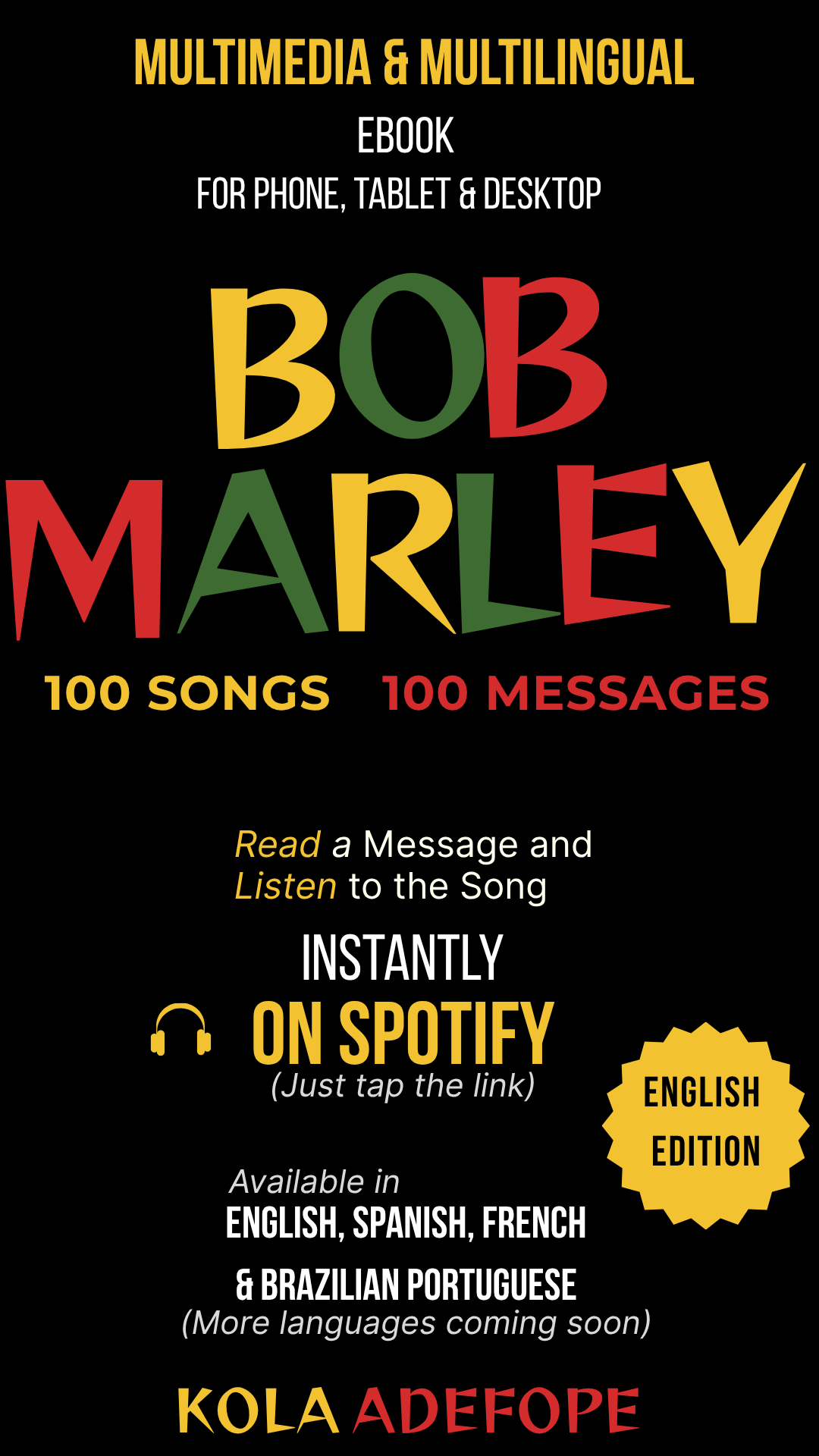 BOB MARLEY - 100 SONGS. 100 MESSAGES - English Ebook