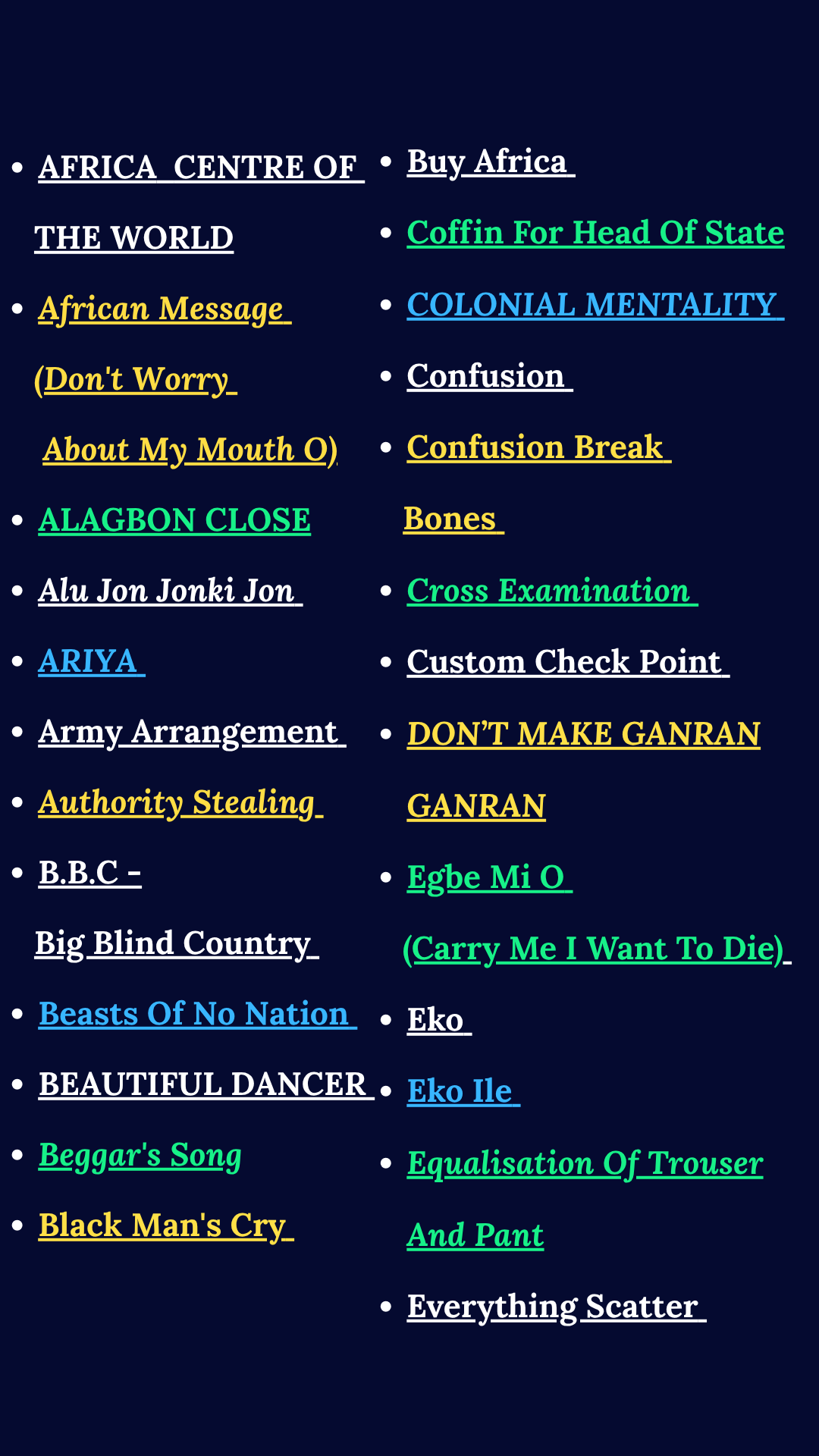 🇪🇸 FELA KUTI: 100 CANCIONES, 100 MENSAJES — Edición eBook
