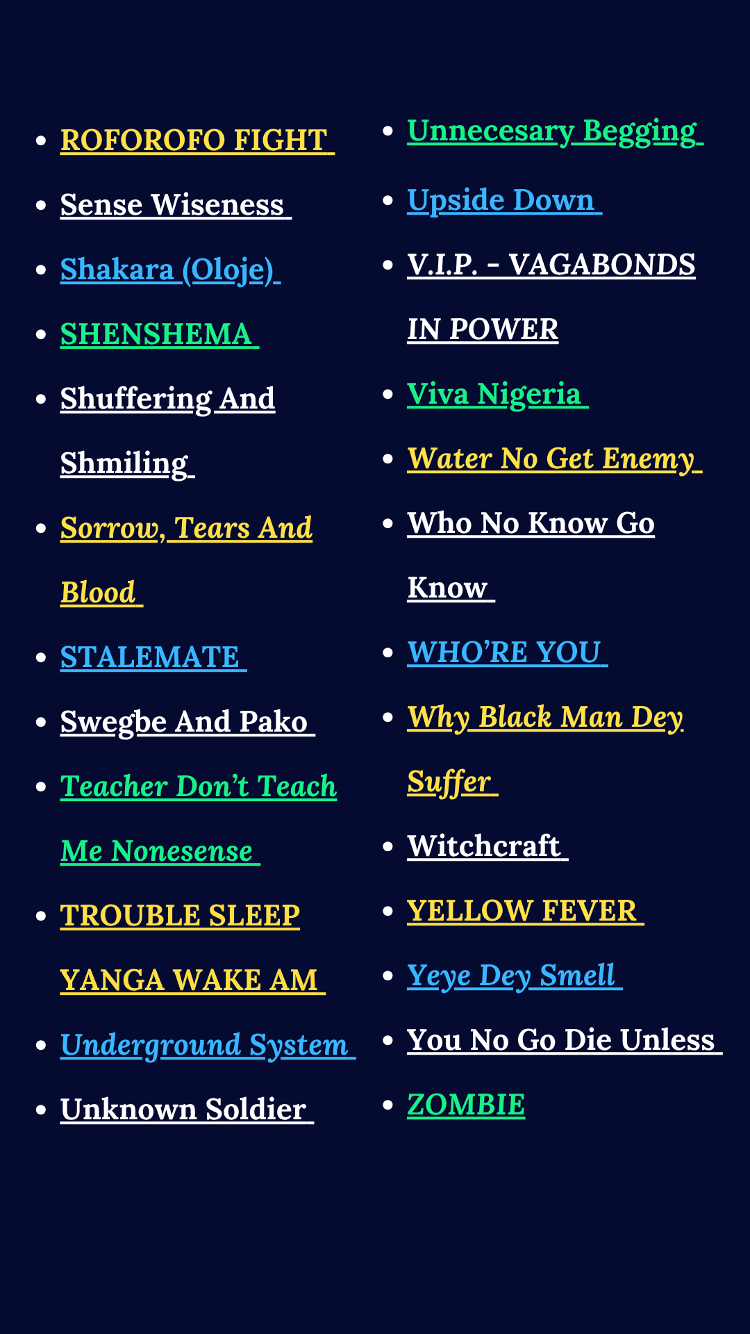 🇬🇧 FELA KUTI - 100 SONGS. 100 MESSAGES - English Ebook