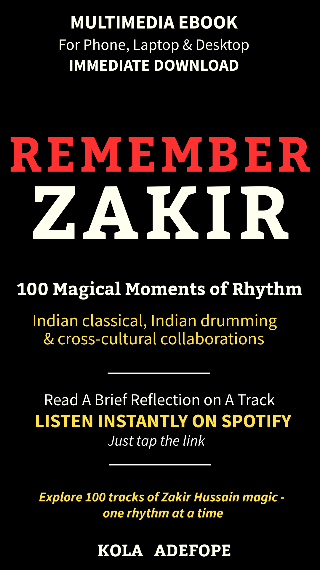 REMEMBER ZAKIR - EBOOK - ENGLISH